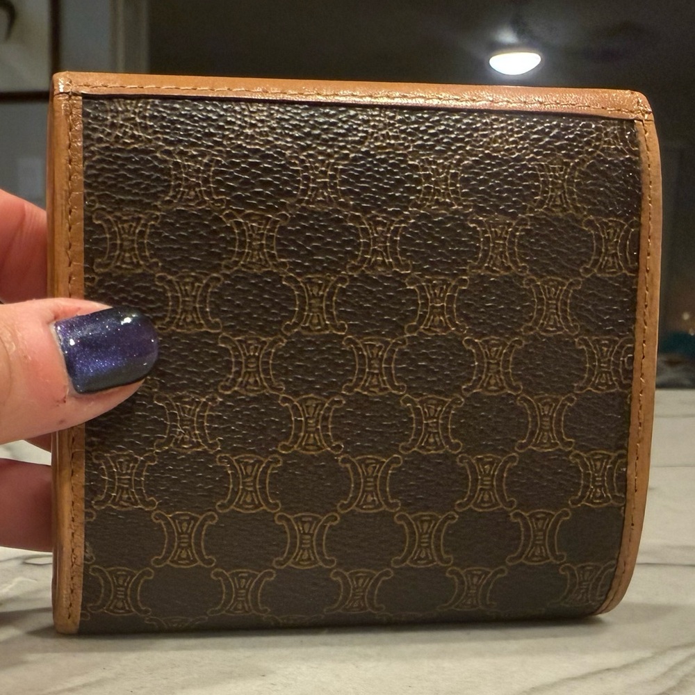 CELINE MACADAM BI-FOLD COMPACT WALLET VINTAGE - Picture 7 of 16